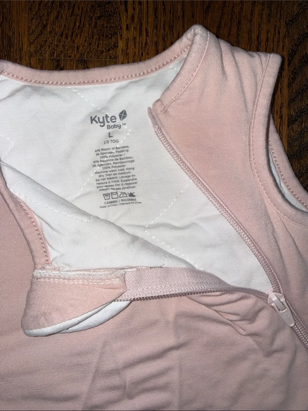 Kyte Baby Blush Sleep Sack Large 1.0 TOG